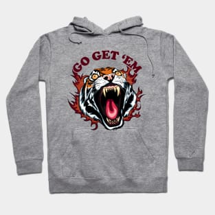 Go Get 'Em | Roaring Tiger's Face Hoodie